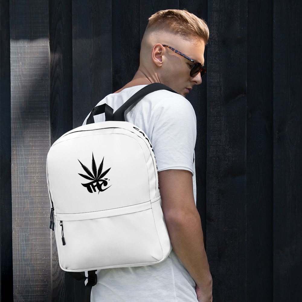 'Team High Campaigns' Black on White Backpack