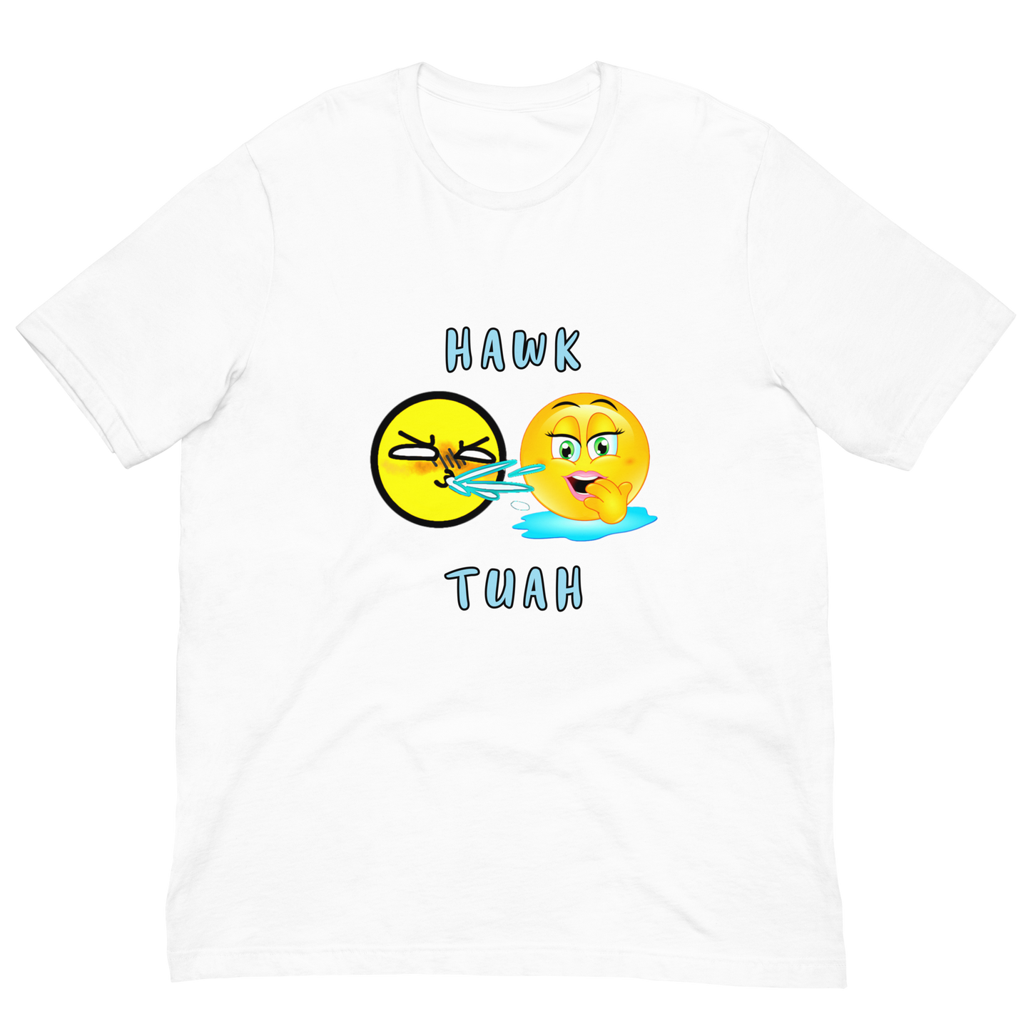 Team High Campaigns multicolored 'Hawk Tuah' emoji Unisex T-shirt