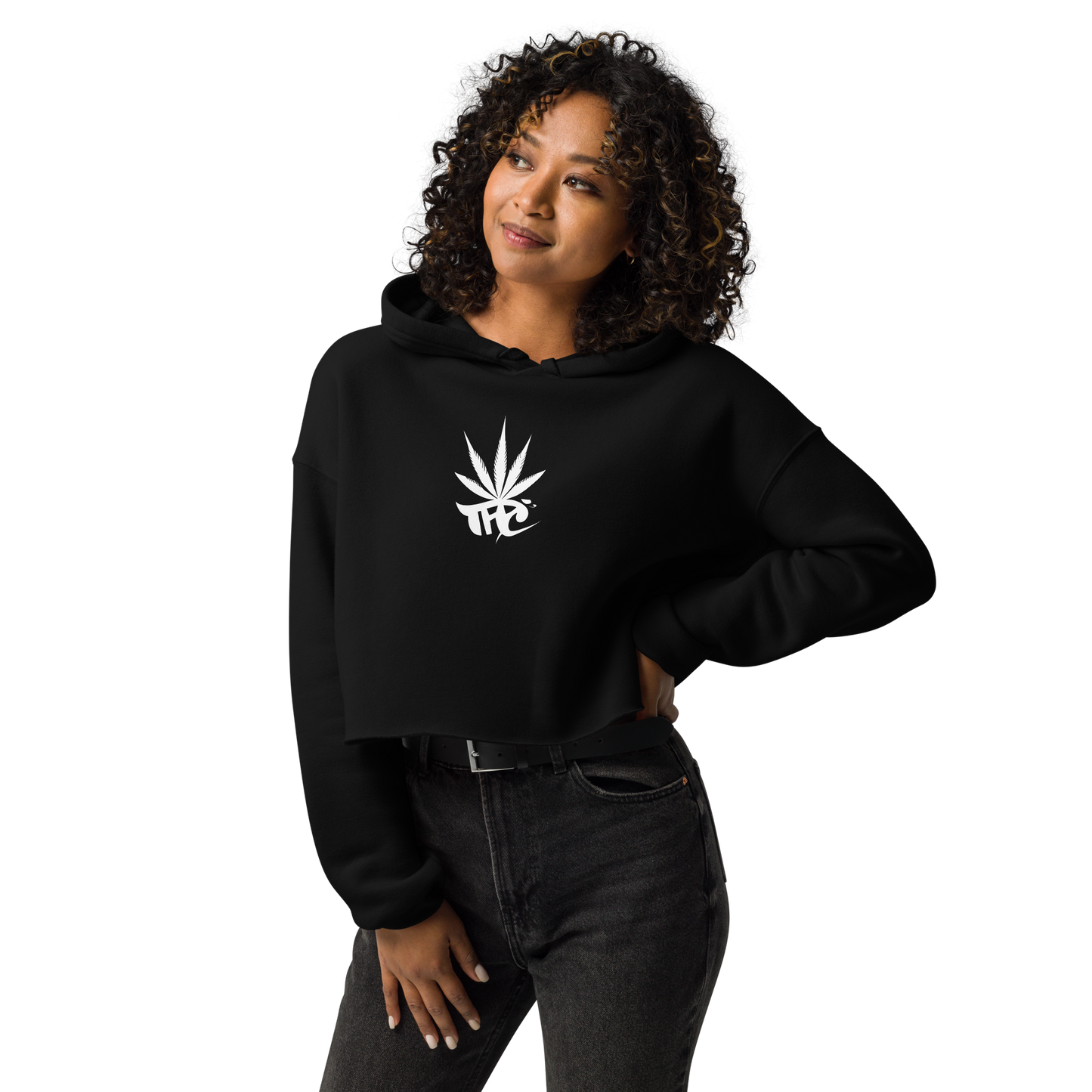 Womans 'Team High Campaign' Crop Hoodie